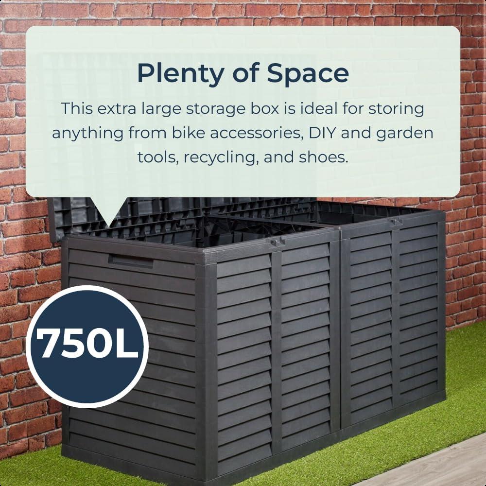 Extra Large Outdoor Storage Box 750L Garden Patio