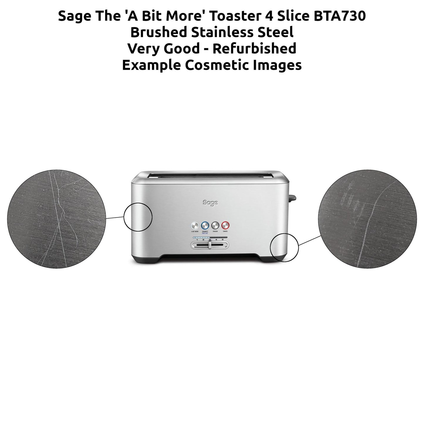 Sage The 'A Bit More' Toaster 4 Slice BTA730