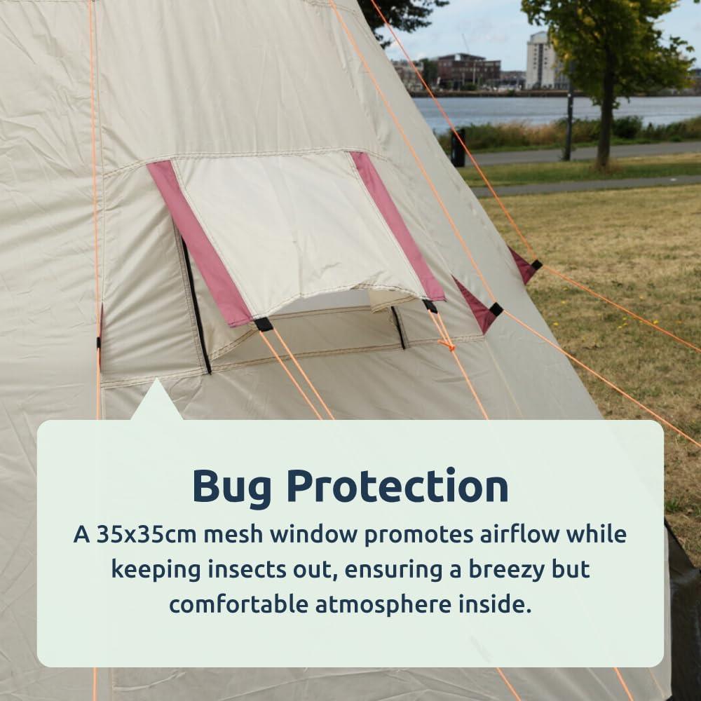 2-3 Person Teepee Camping Tent
