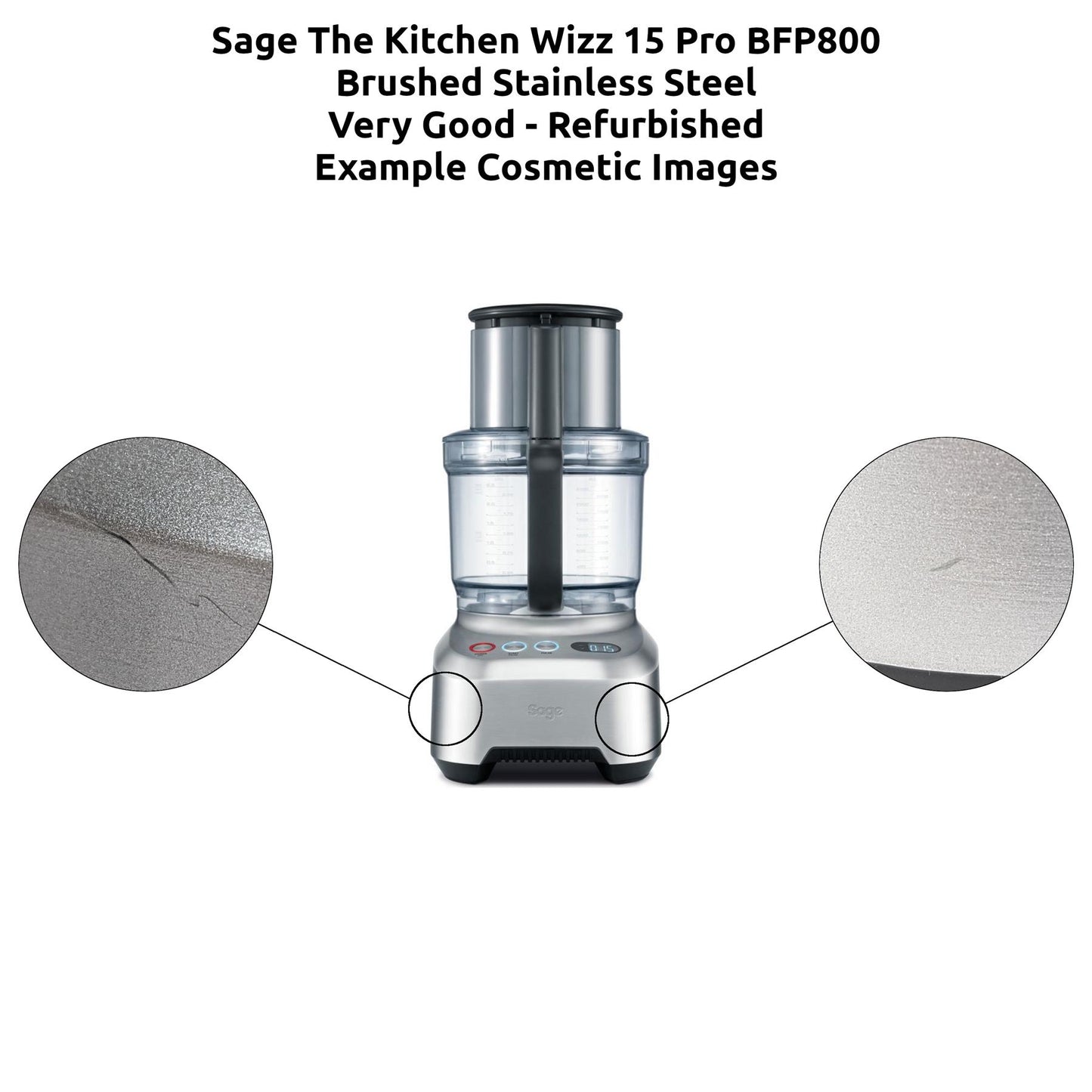 Sage The Kitchen Wizz 15 Pro BFP800 Food Processor