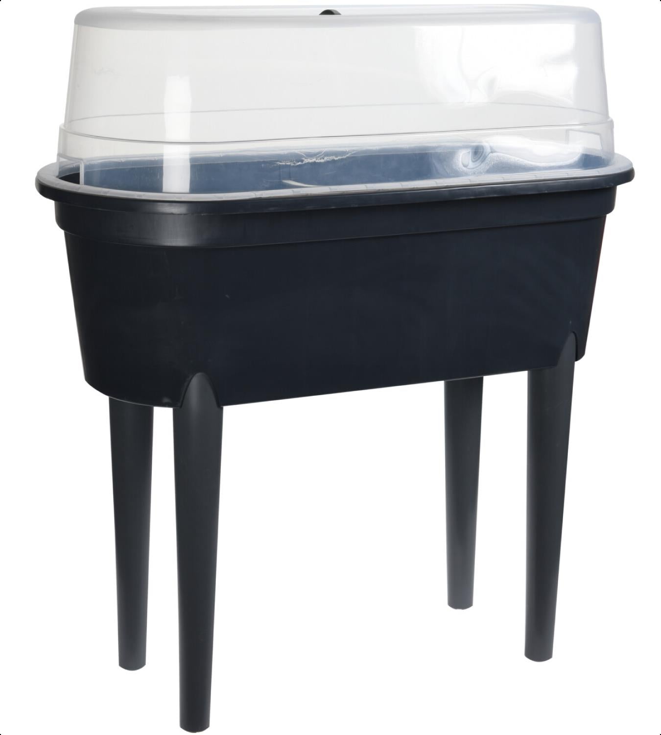 Mini Propagator Raised Planter Garden Outdoor Dark Grey