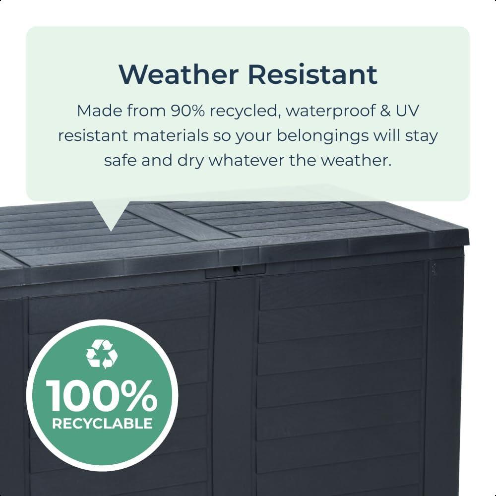 Compact Parcel Box 170L Plastic Garden Storage Outdoor