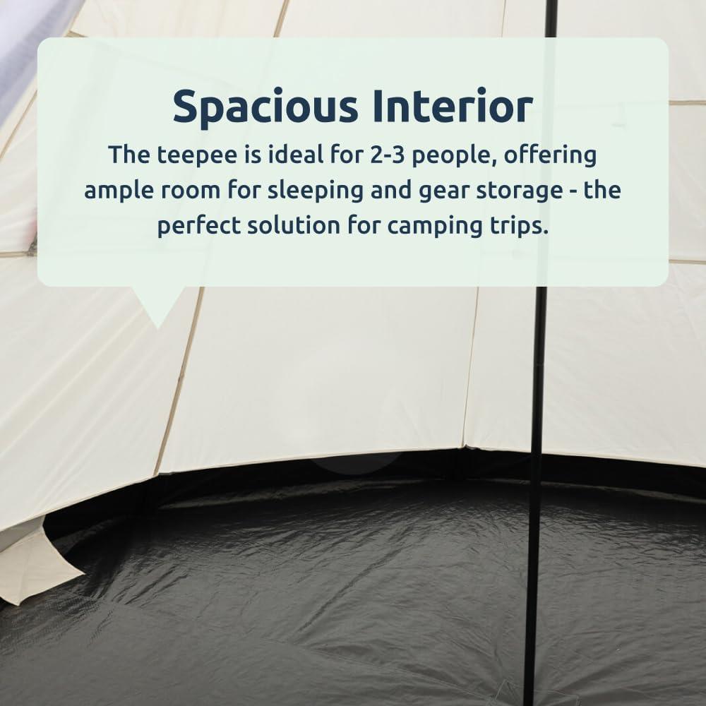2-3 Person Teepee Camping Tent