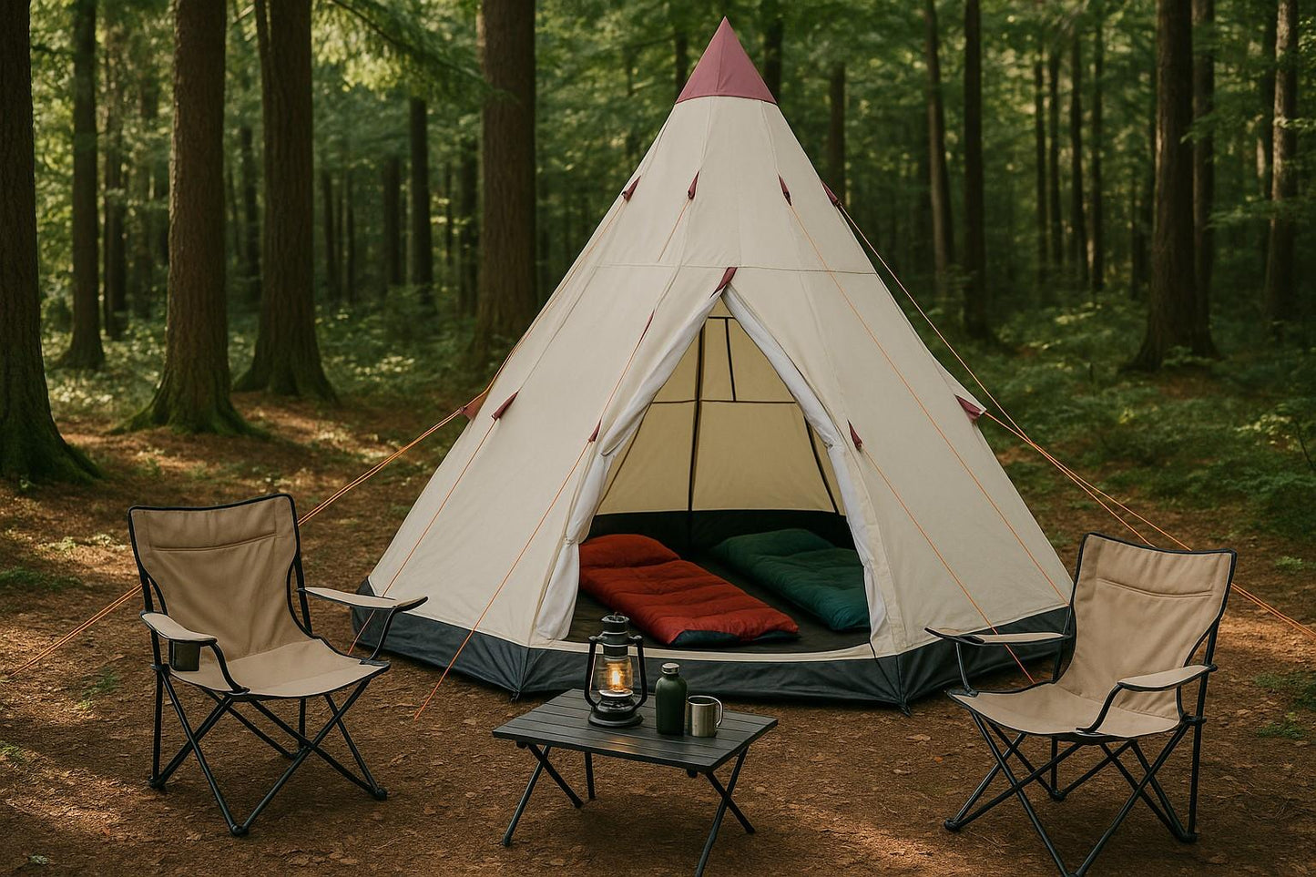2-3 Person Teepee Camping Tent