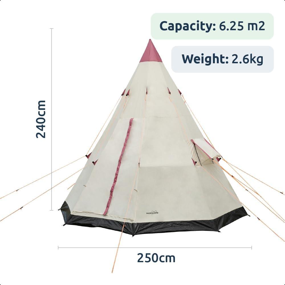 2-3 Person Teepee Camping Tent