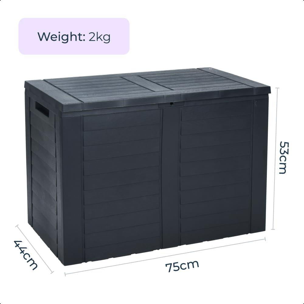 Compact Parcel Box 170L Plastic Garden Storage Outdoor