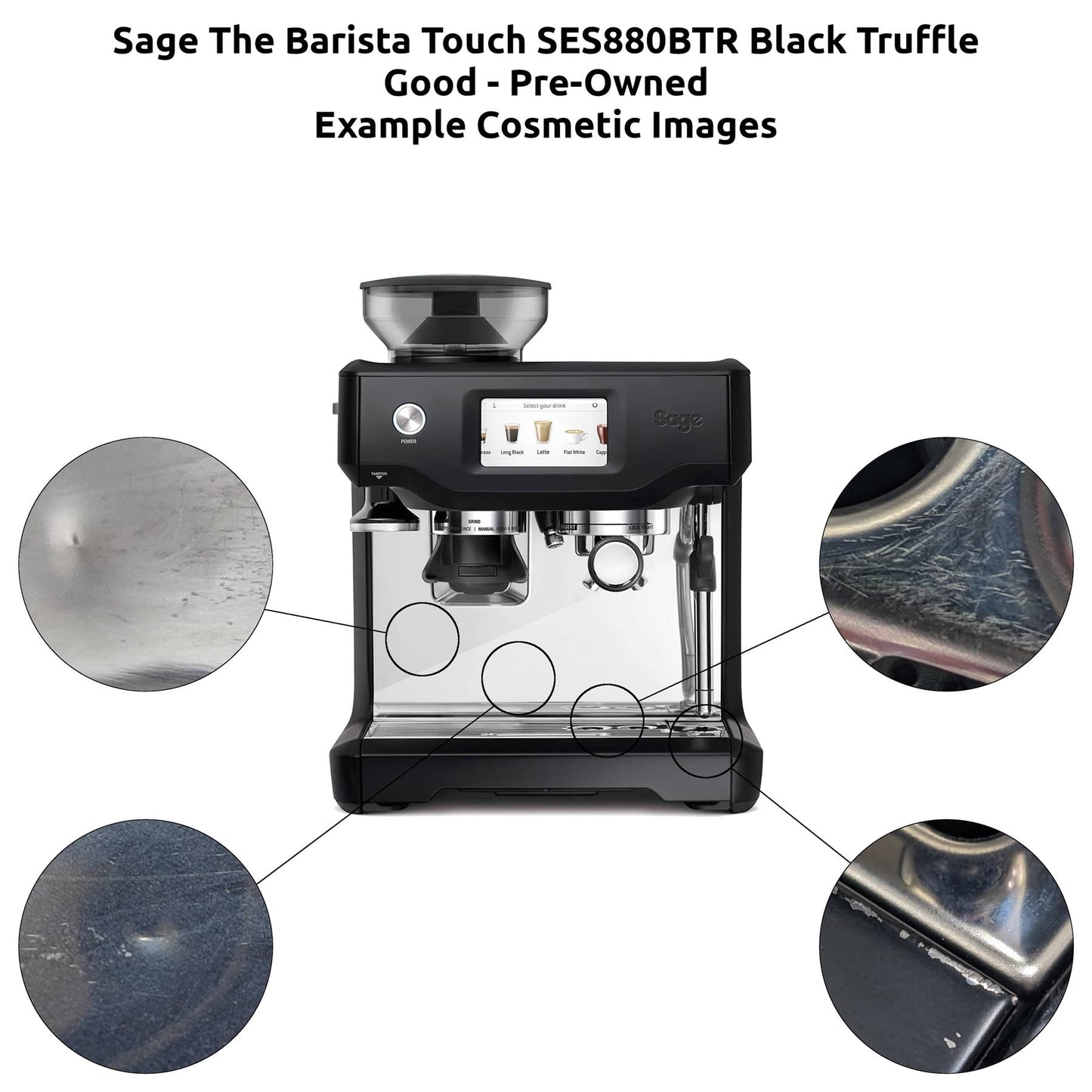 Sage The Barista Touch SES880 Coffee Machine Silver/Black