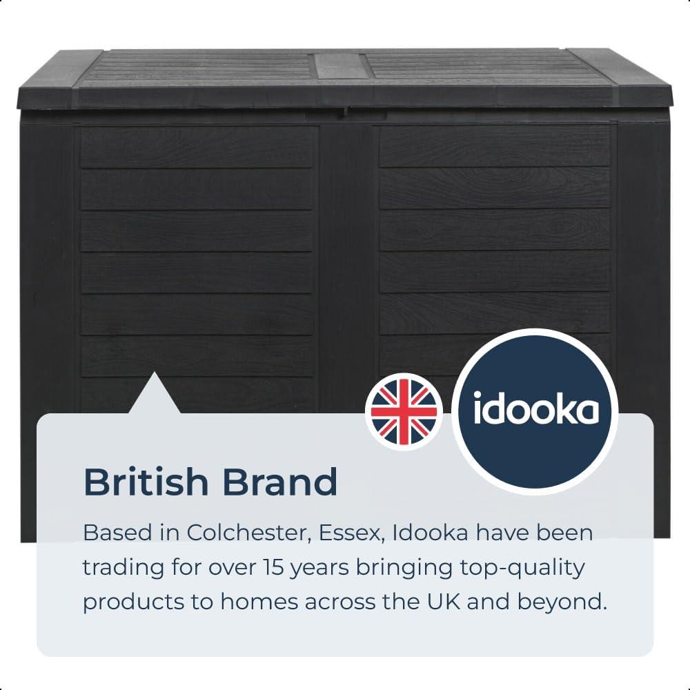 Compact Parcel Box 170L Plastic Garden Storage Outdoor
