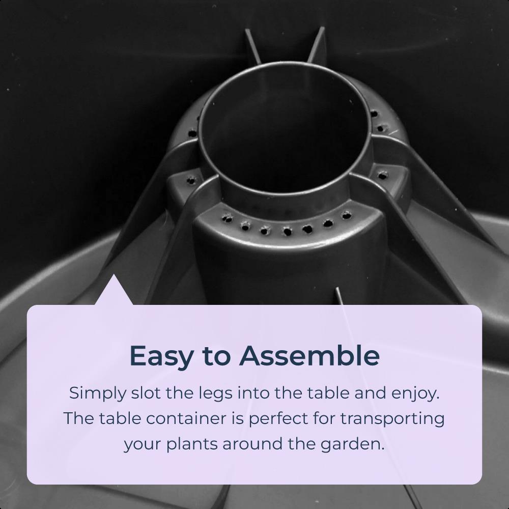 Mini Propagator Raised Planter Garden Outdoor Dark Grey