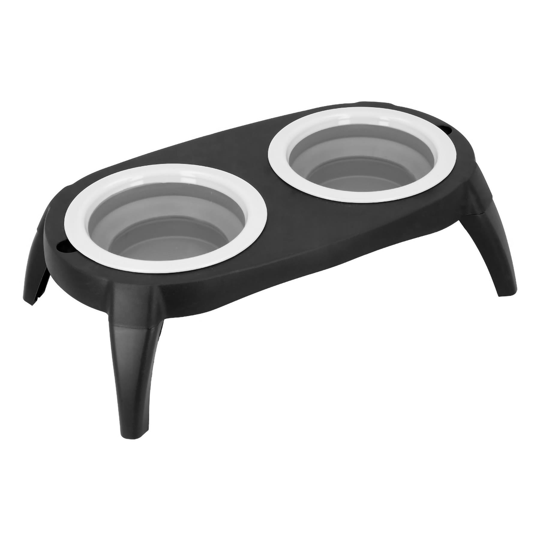 Buy Collapsible Pet Bowls Grey Raised Cat Dog Bowls UK Delivery Idooka buy-collapsible-pet-bowls-grey-raised-cat-dog-bowls-uk-delivery-idooka