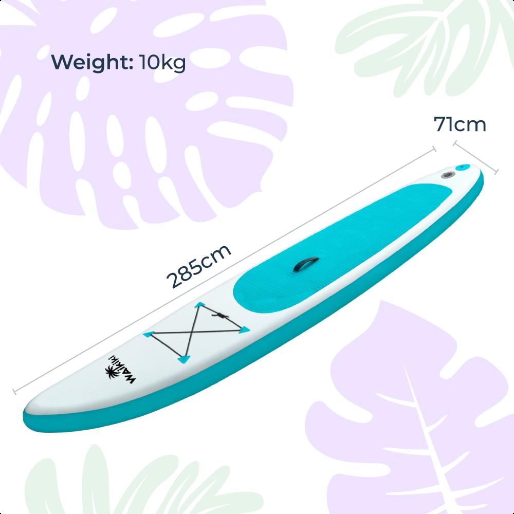 Waikiki 9ft Inflatable Stand Up SUP Paddleboard 10cm Thick