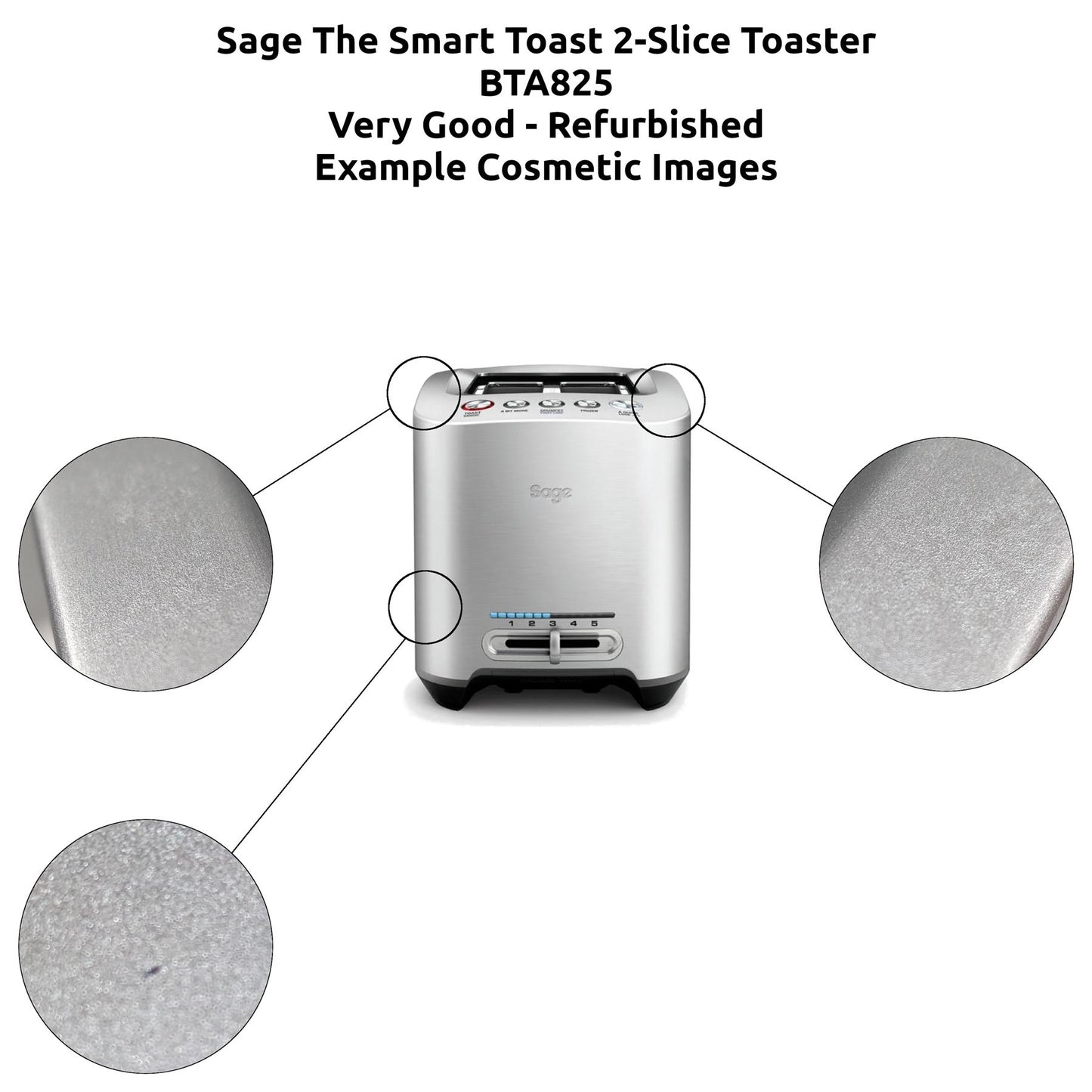 Sage The Smart Toast 2 Slice Toaster BTA825