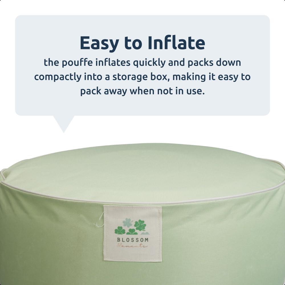 Outdoor Inflatable Pouffe Water-Resistant Seat Camping