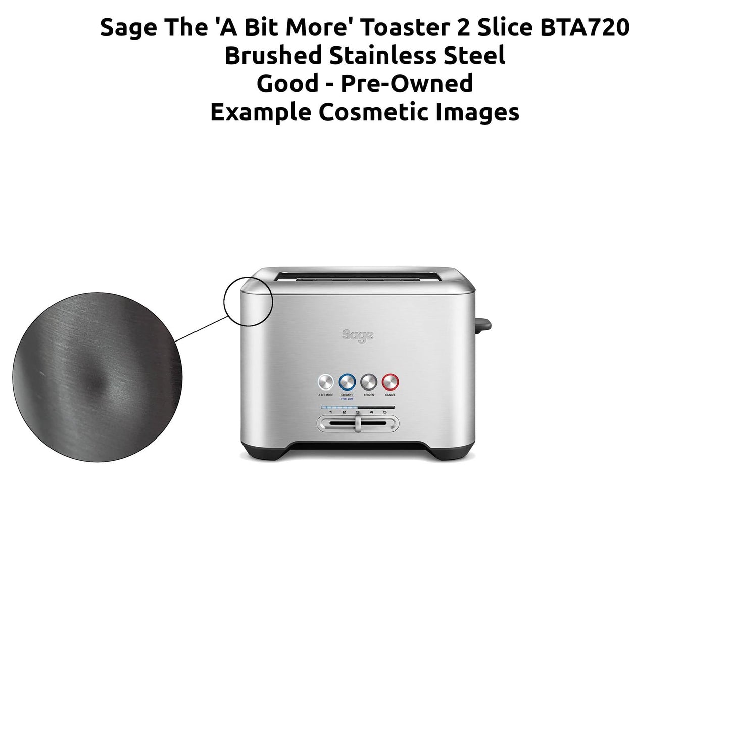 Sage The 'A Bit More' Toaster 2 Slice BTA720