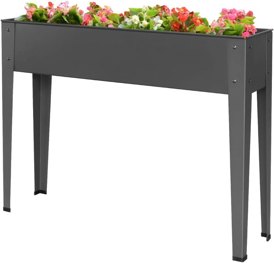 75cm Tall Metal Raised Garden Bed Steel Planter Box