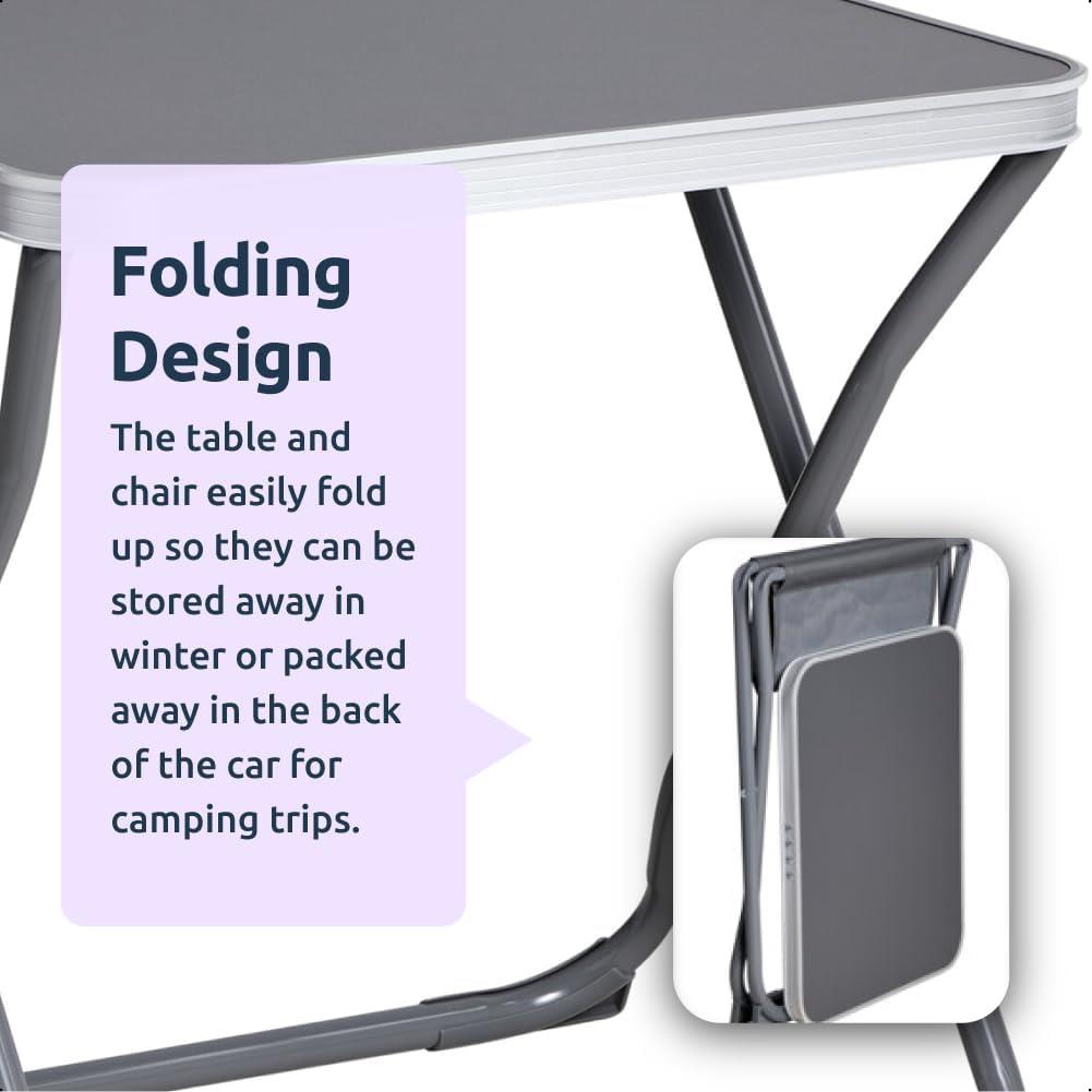 2-in-1 Camping Stool with Tabletop