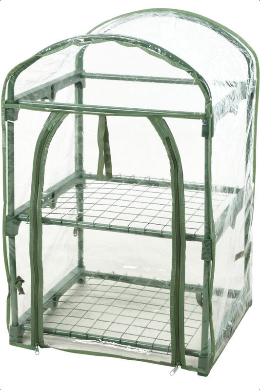 2 Tier Mini PVC Greenhouse Coldframe Outdoor Garden