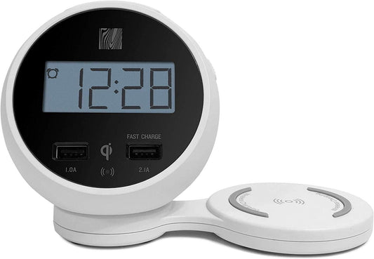 Soundfreaq Charge Rise Wireless Charging Alarm Clock SFQ-15W White
