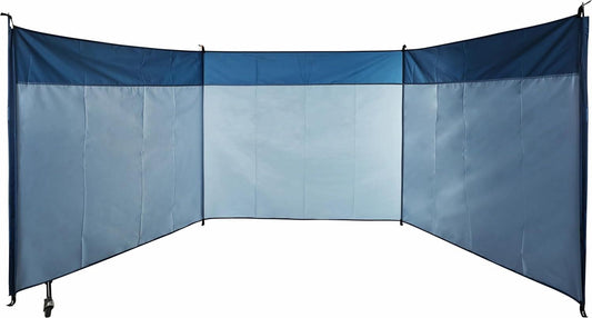 Portable Folding Beach Windbreak with Carry Bag Blue