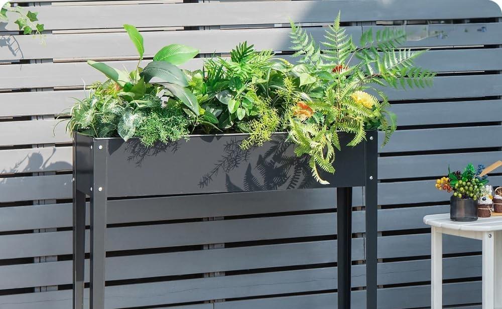 75cm Tall Metal Raised Garden Bed Steel Planter Box