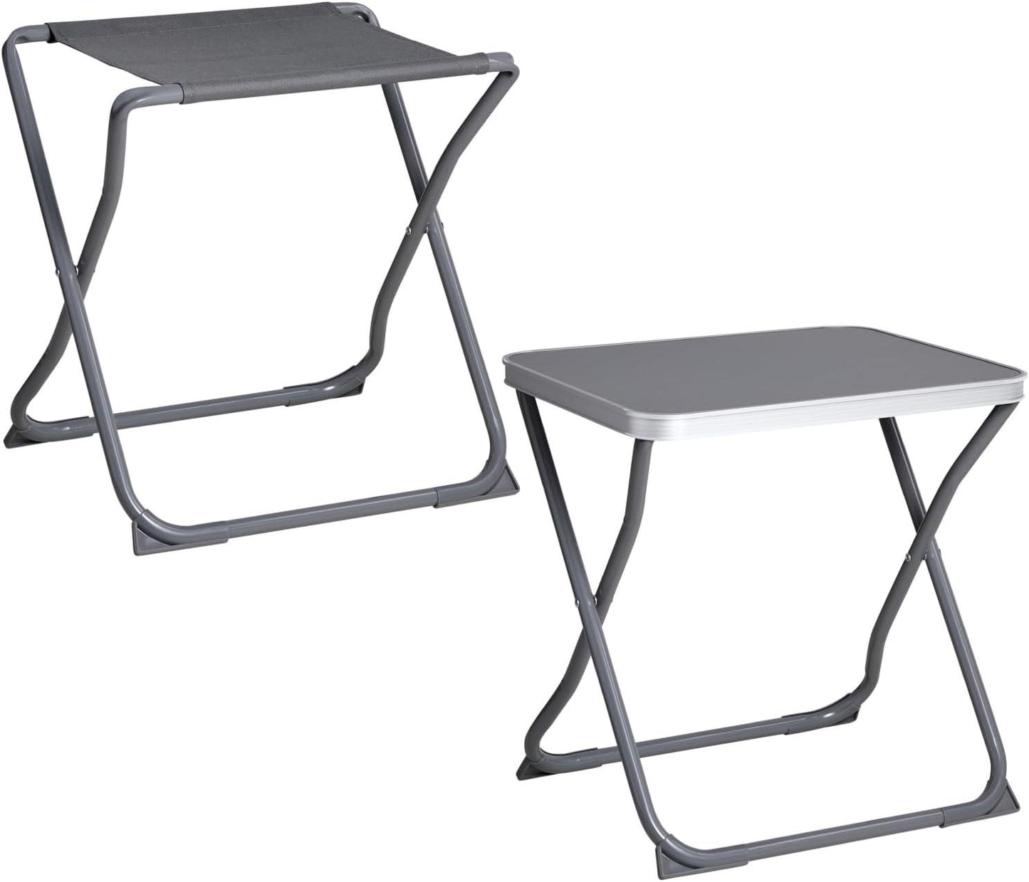 2-in-1 Camping Stool with Tabletop
