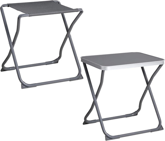 2-in-1 Camping Stool with Tabletop