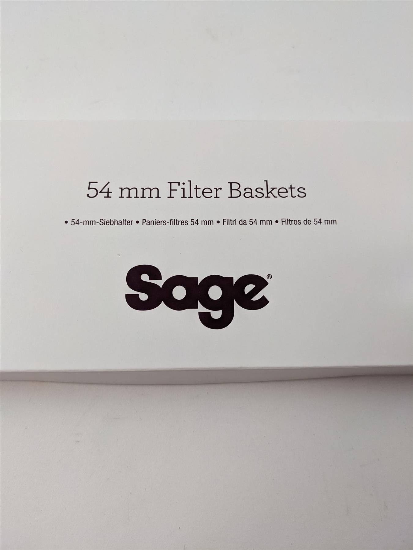Sage 3x 54mm Coffee Machine Filter Baskets Dual/Single Wall