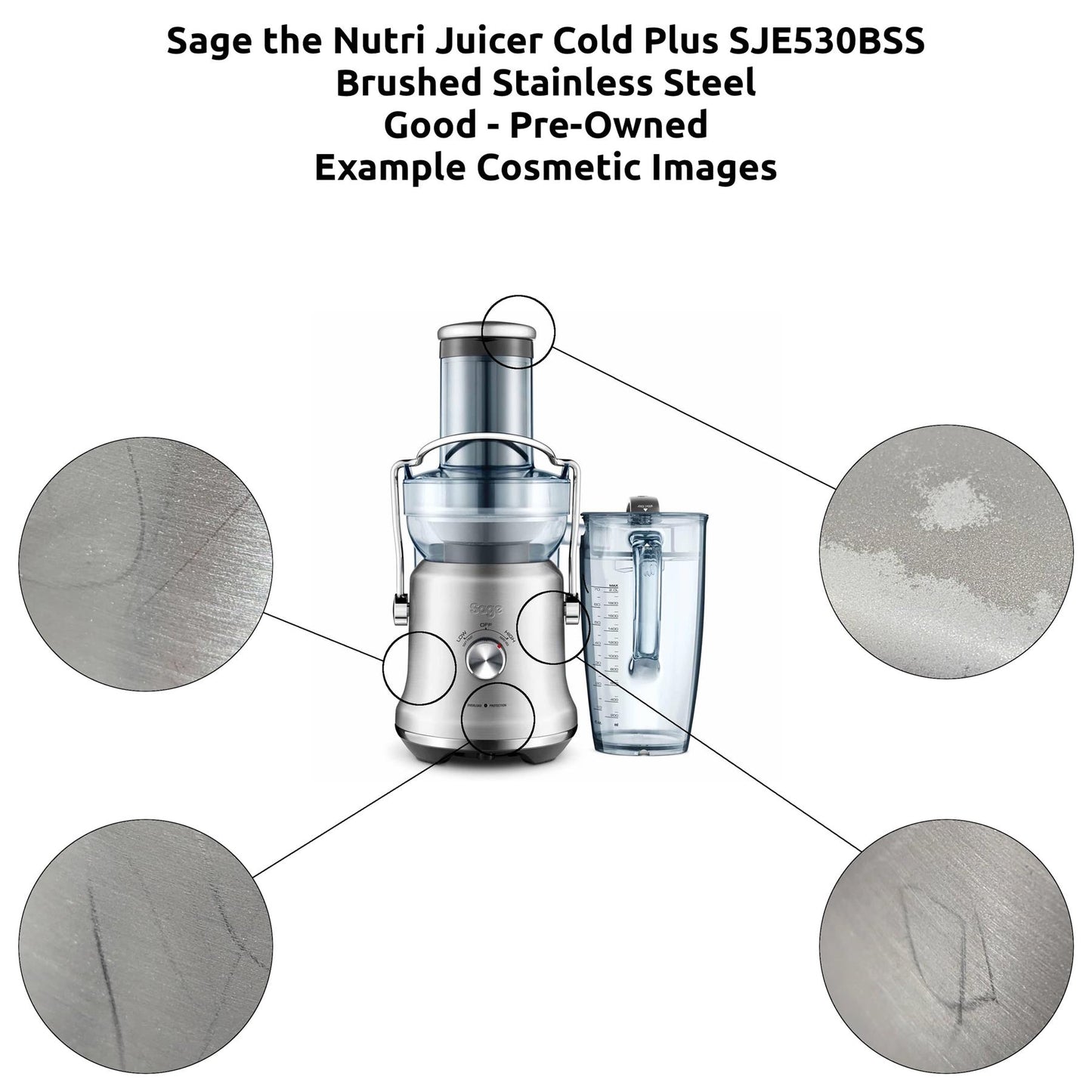 Sage The Nutri Juicer Cold Plus SJE530 Fruit Juicer