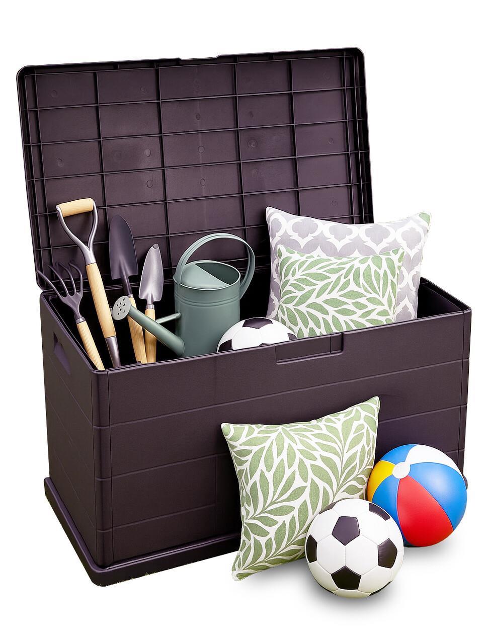 336L Large Outdoor Garden Plastic Storage Box Container