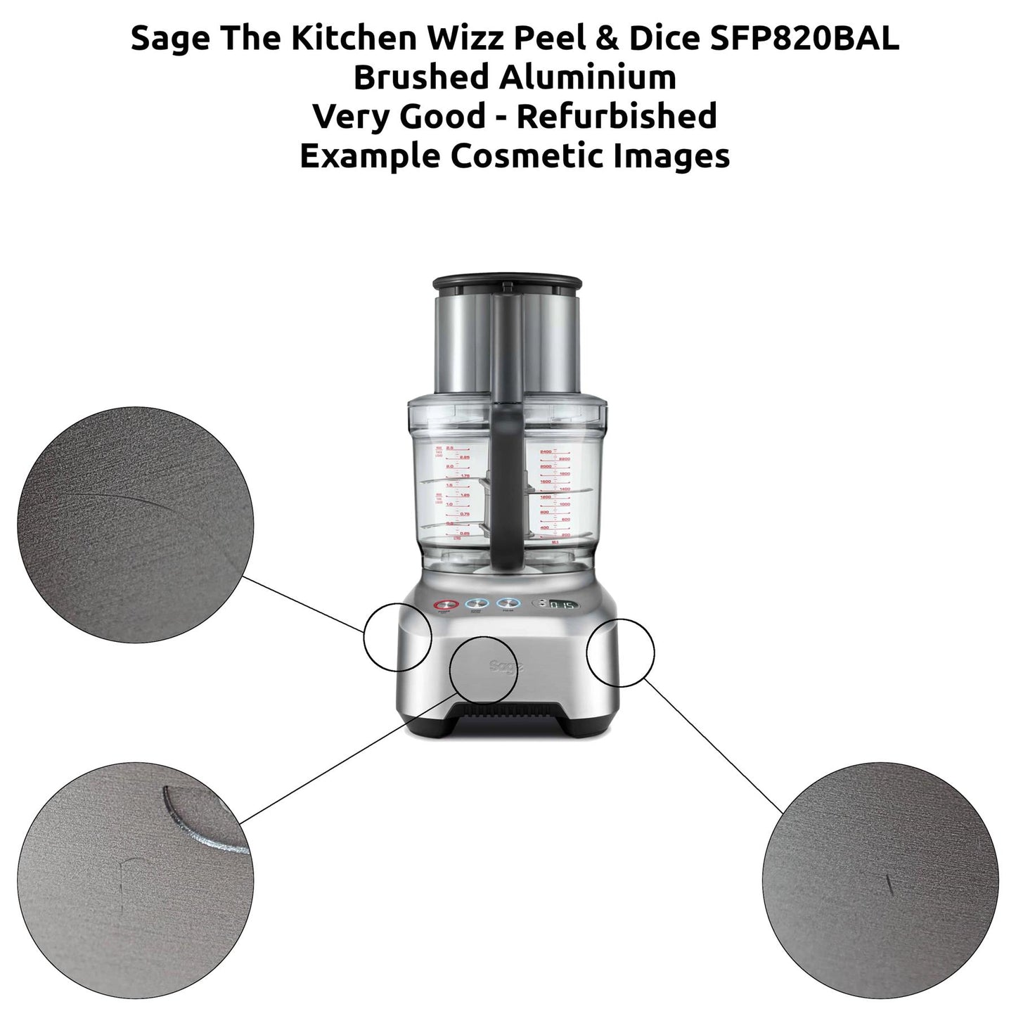 Sage The Kitchen Wizz Peel & Dice SFP820 Food Processor