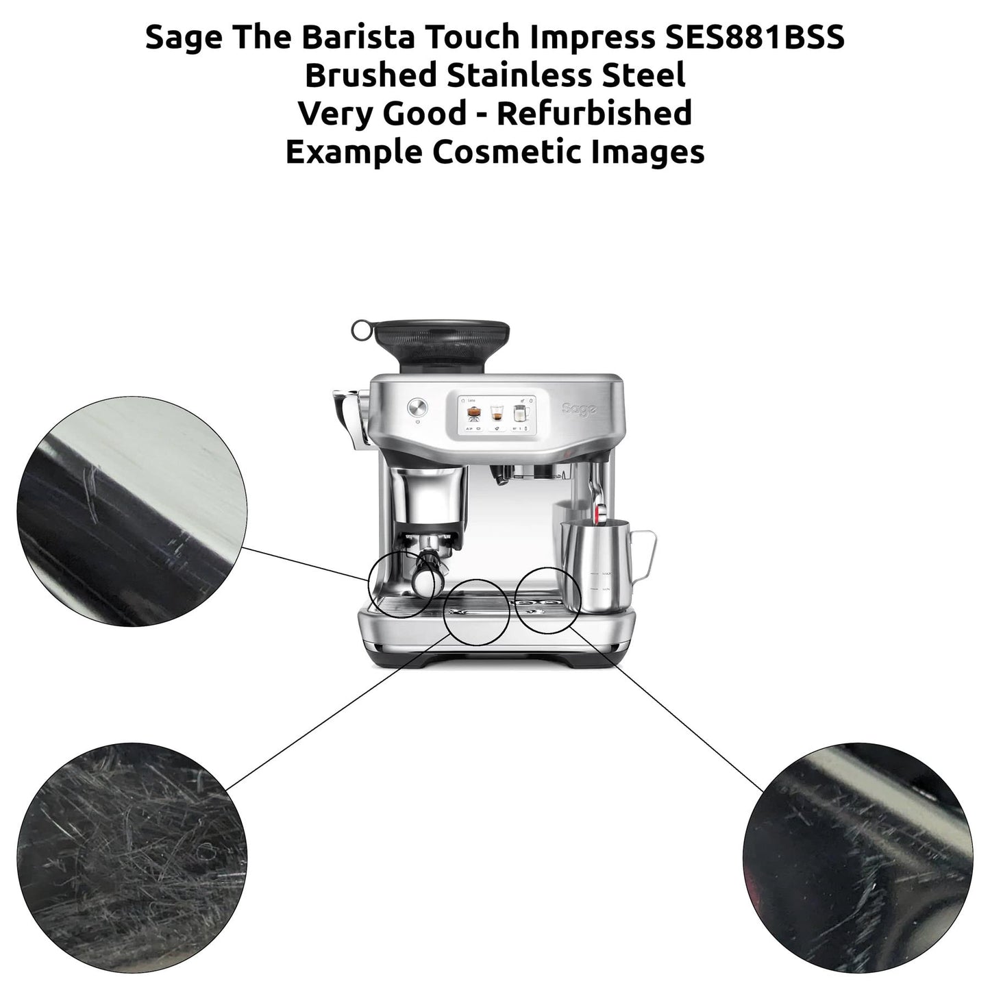 Sage The Barista Touch Impress SES881 Coffee Machine