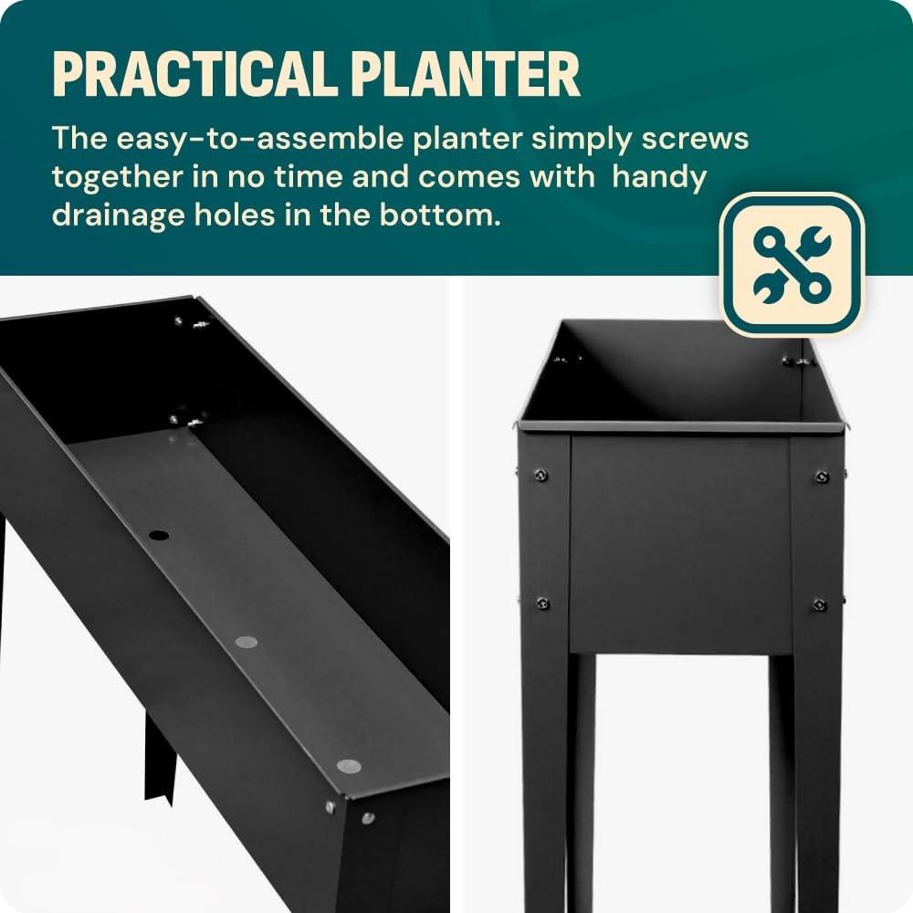 75cm Tall Metal Raised Garden Bed Steel Planter Box