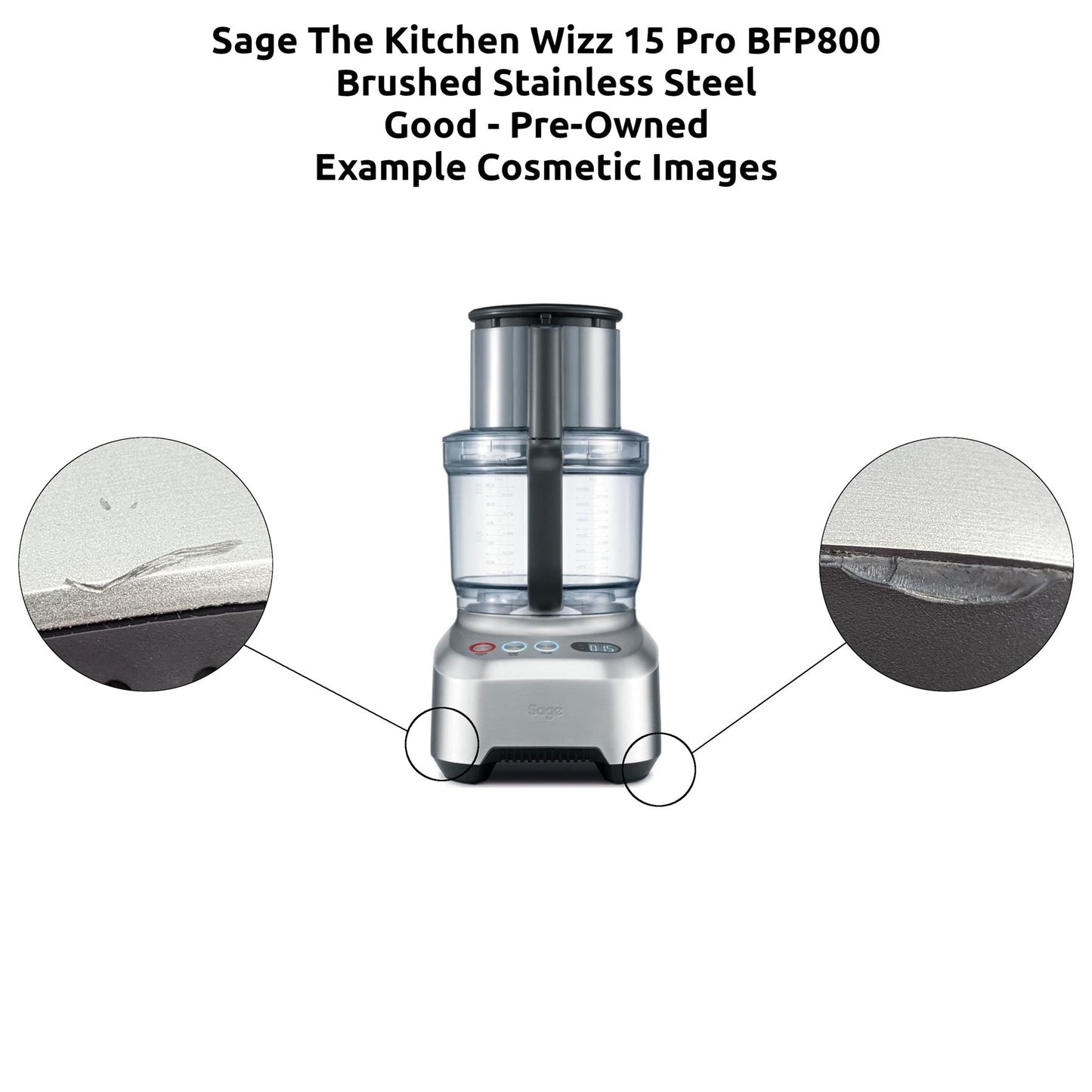 Sage The Kitchen Wizz 15 Pro BFP800 Food Processor