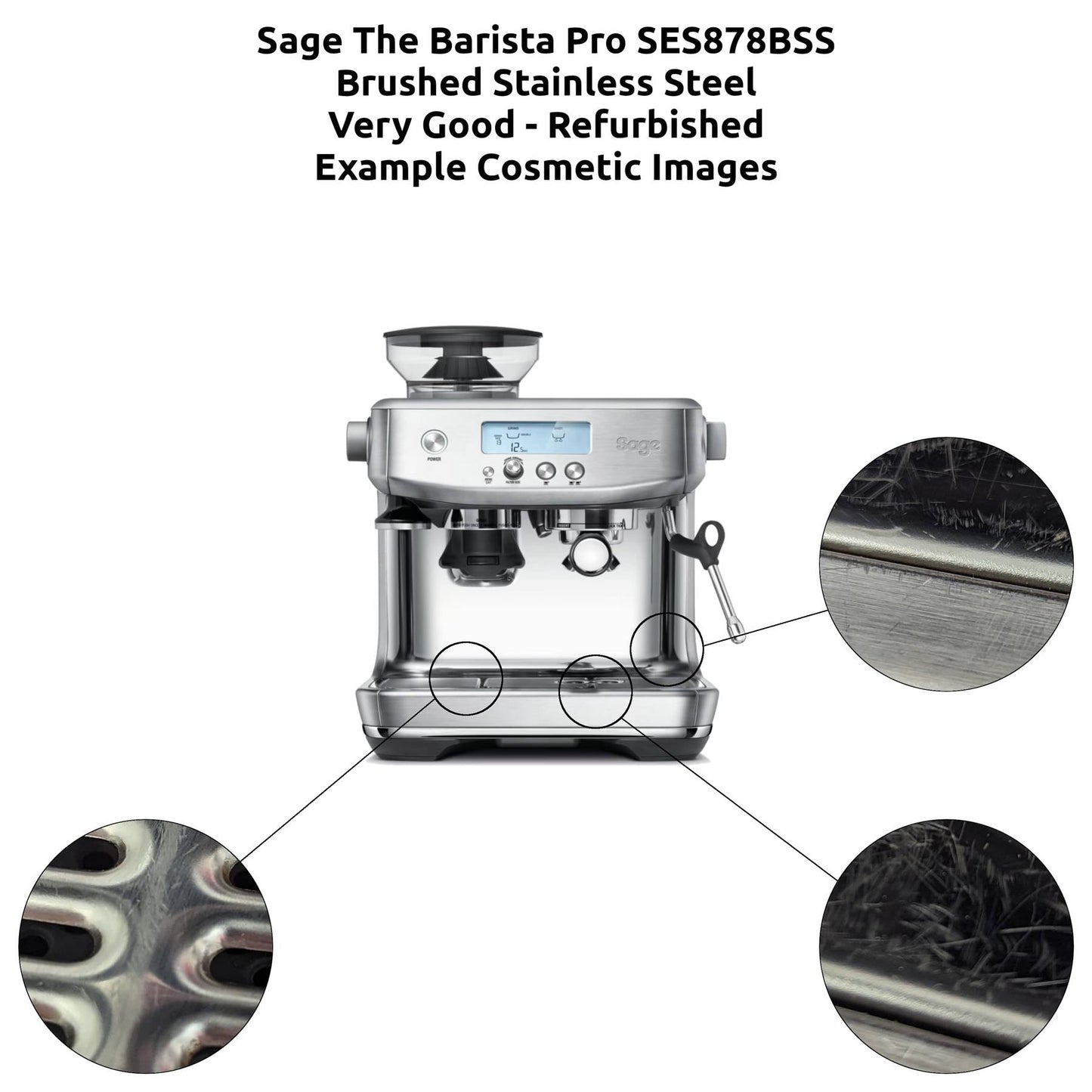 Sage The Barista Pro SES878 Coffee Machine