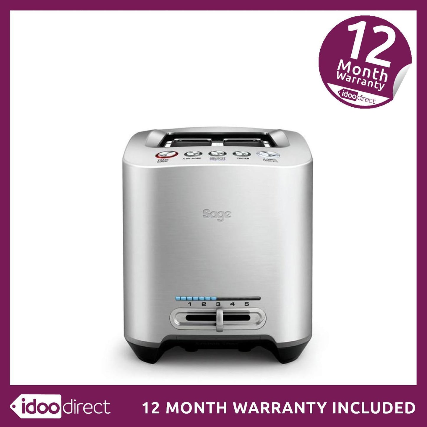 Sage The Smart Toast 2 Slice Toaster BTA825