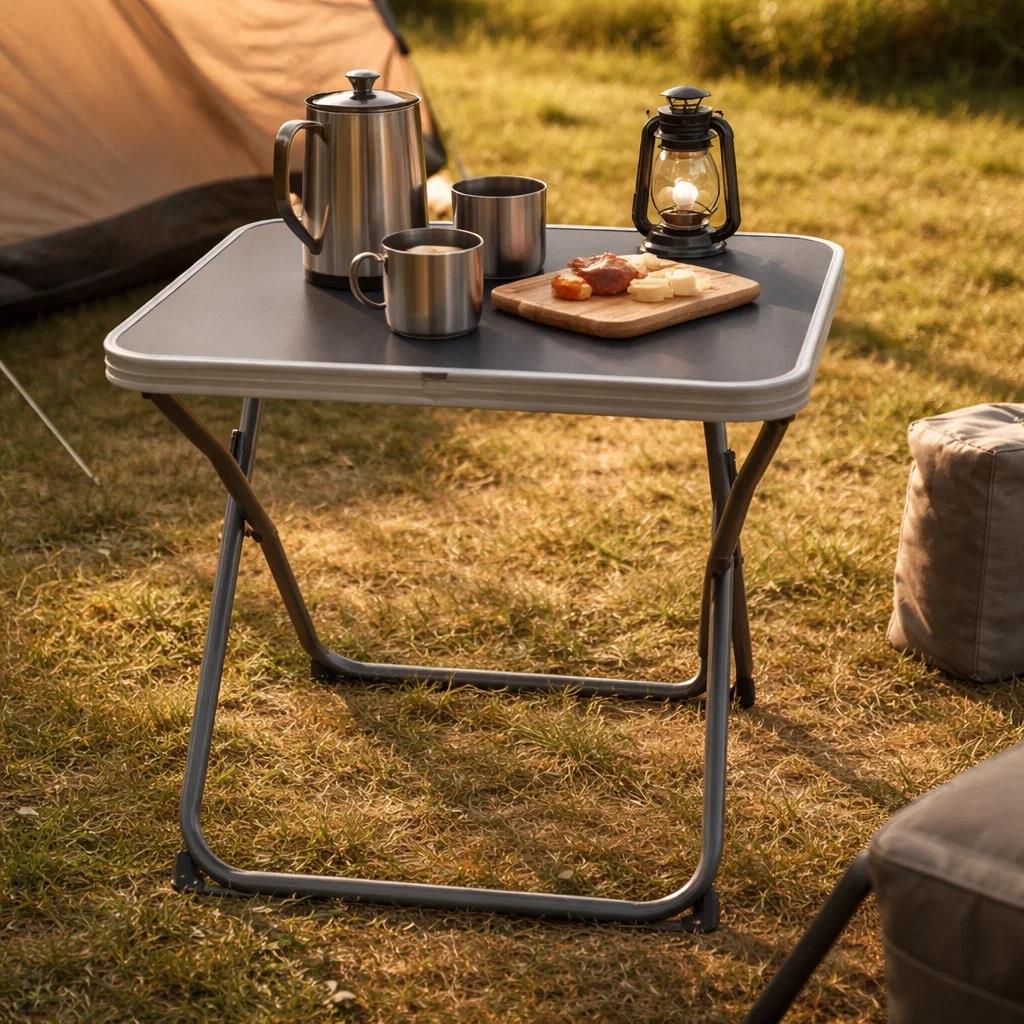 2-in-1 Camping Stool with Tabletop