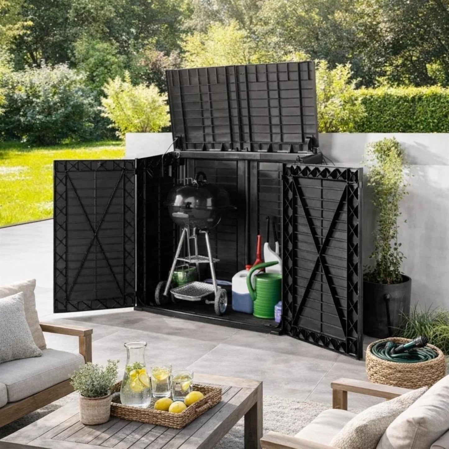 Extra-Large Outdoor Storage Shed 780L -  2 Door