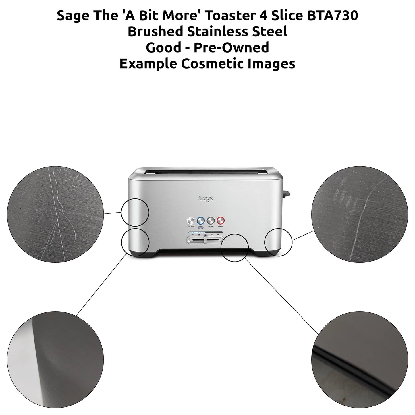 Sage The 'A Bit More' Toaster 4 Slice BTA730