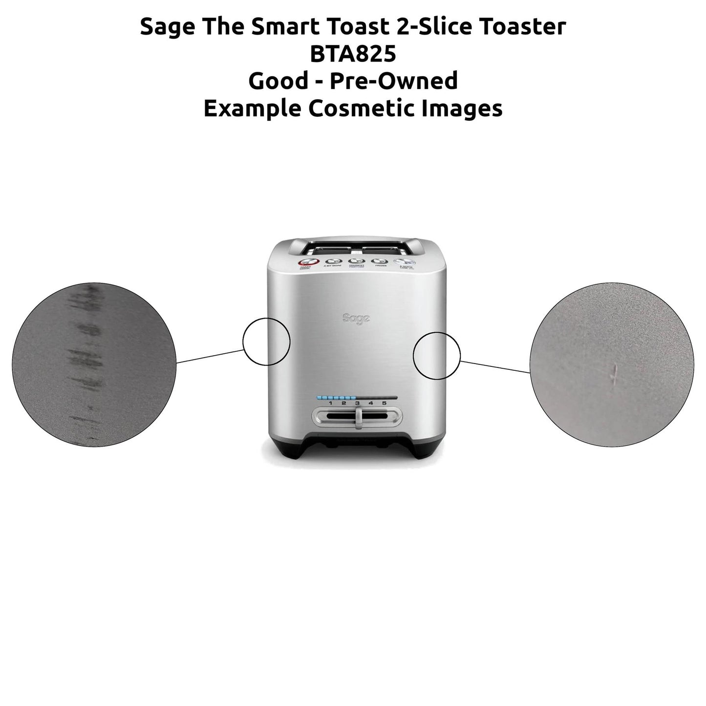 Sage The Smart Toast 2 Slice Toaster BTA825