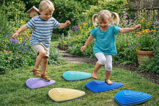 6pc Kids River Stepping Stones Non-Slip Balance Play