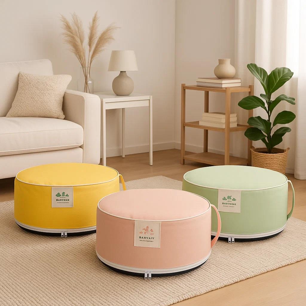 Outdoor Inflatable Pouffe Water-Resistant Seat Camping