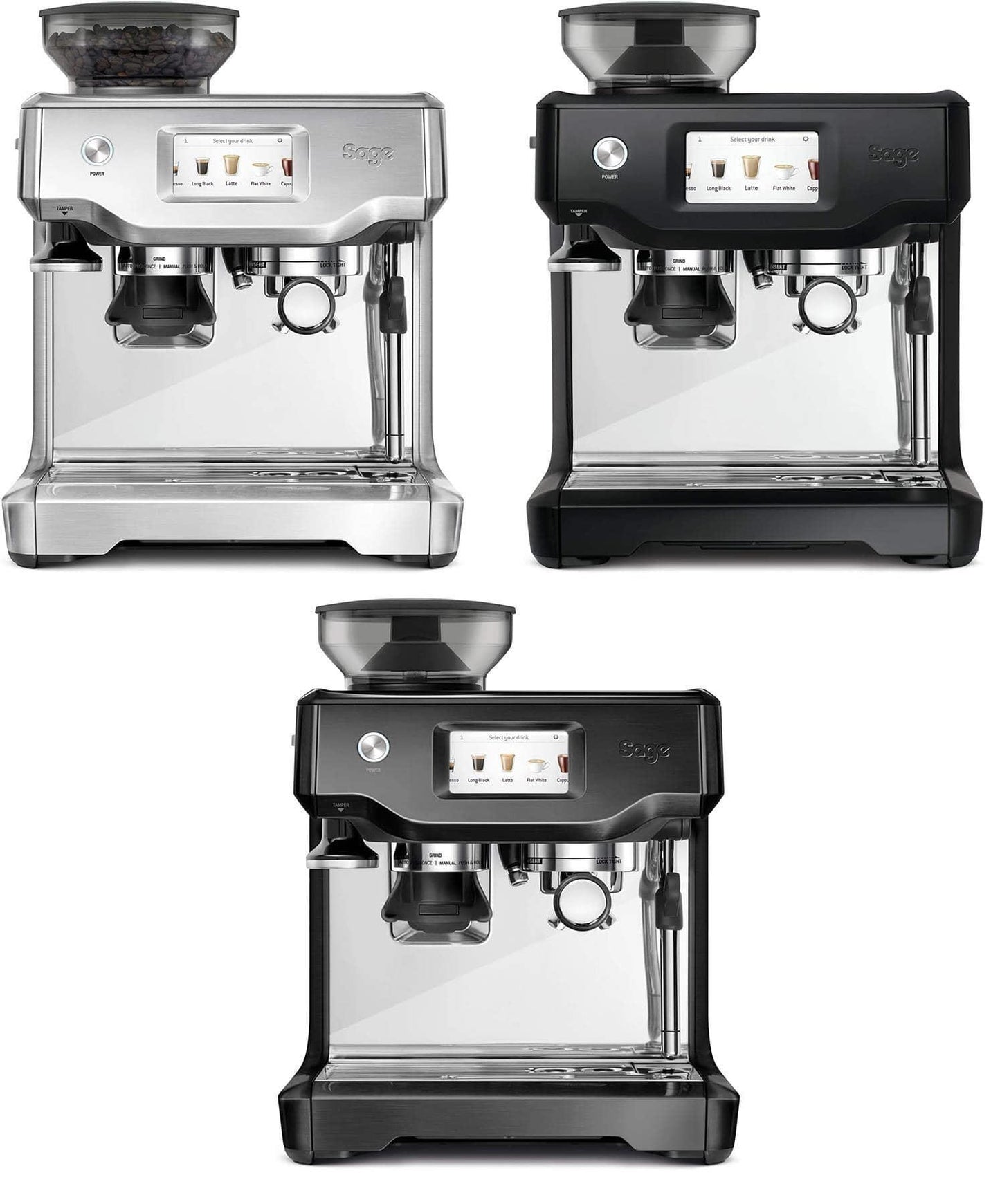 Sage The Barista Touch SES880 Coffee Machine Silver/Black