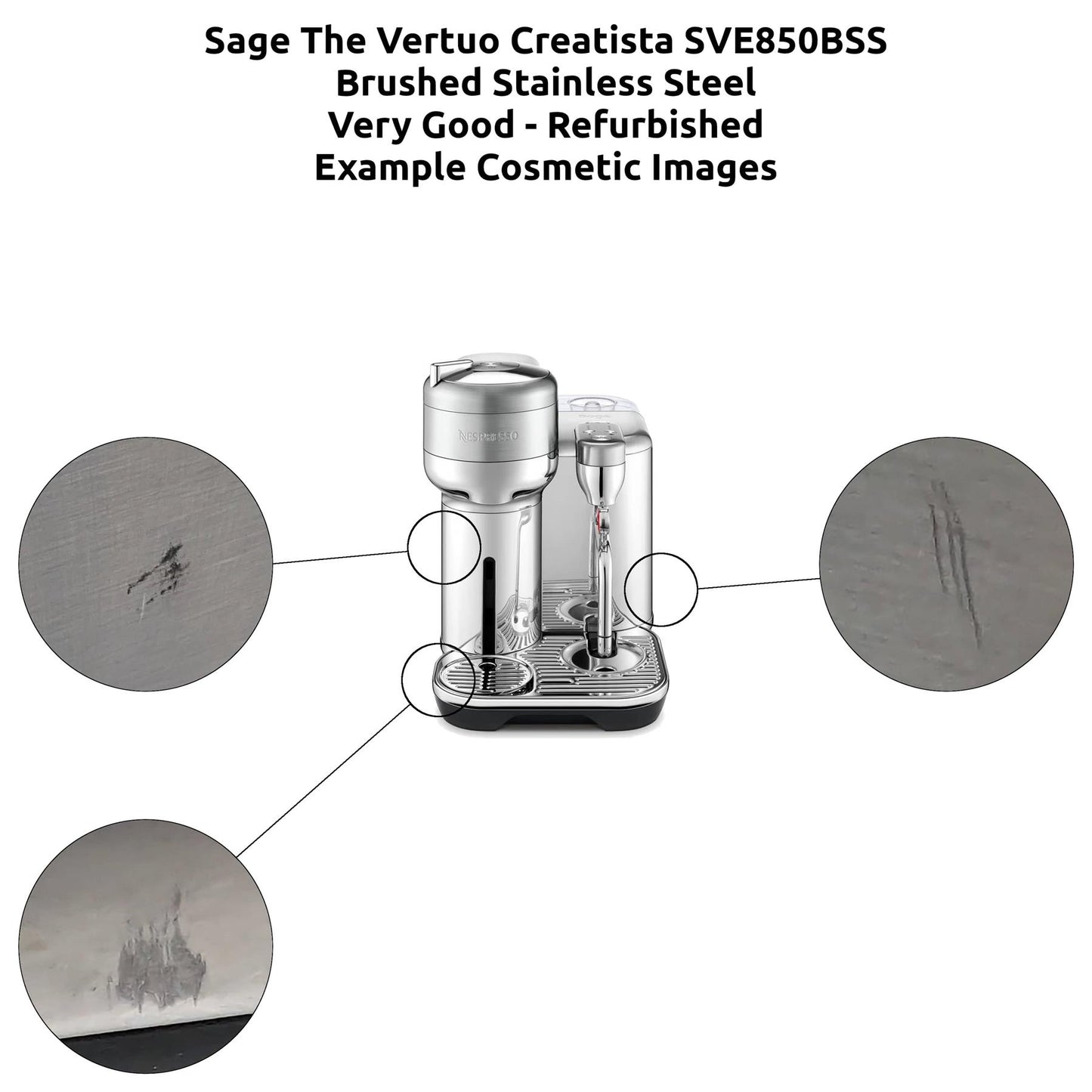 Sage The Vertuo Creatista SVE850 Pod Coffee Machine Maker