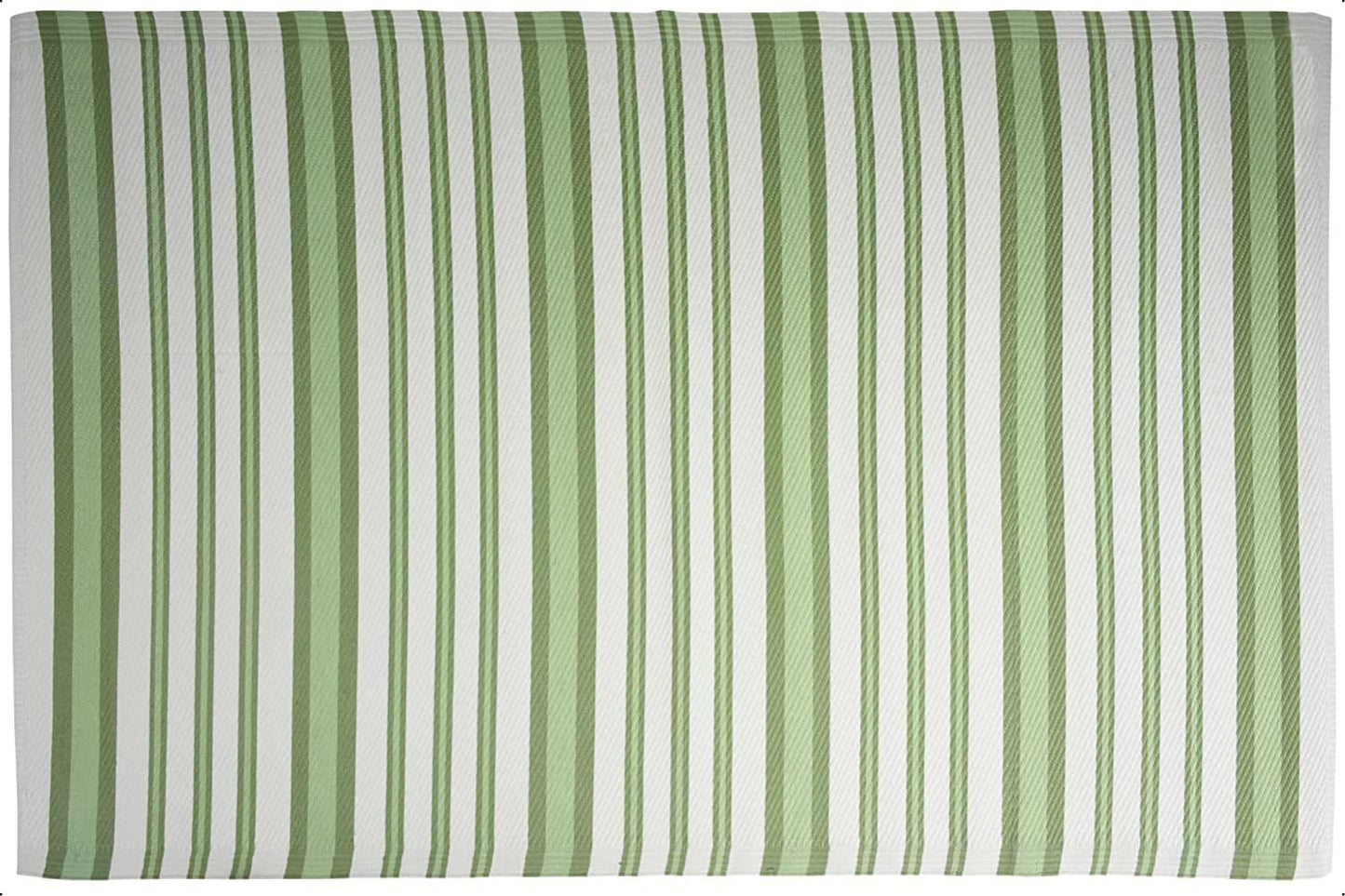 Outdoor Camping Rug Stripes 120 x 180cm Green Blue Grey