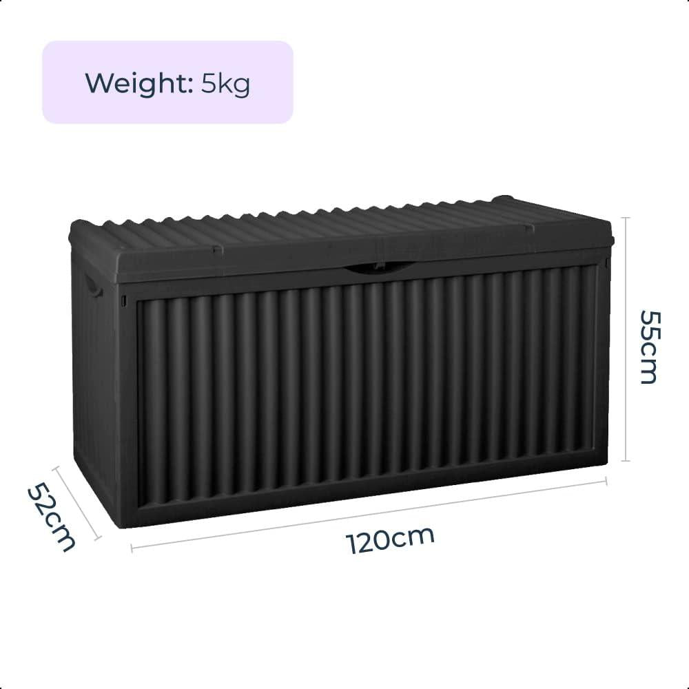 336L Large Outdoor Garden Plastic Storage Box Container