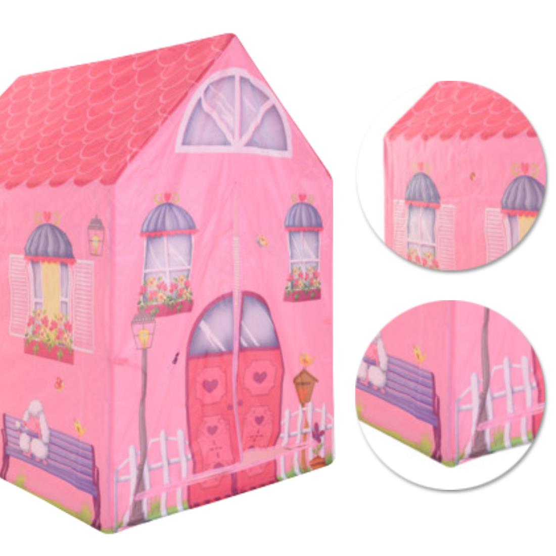 Kids Play Tent Princess Pink Pop Up Tents Indoor Dress Up