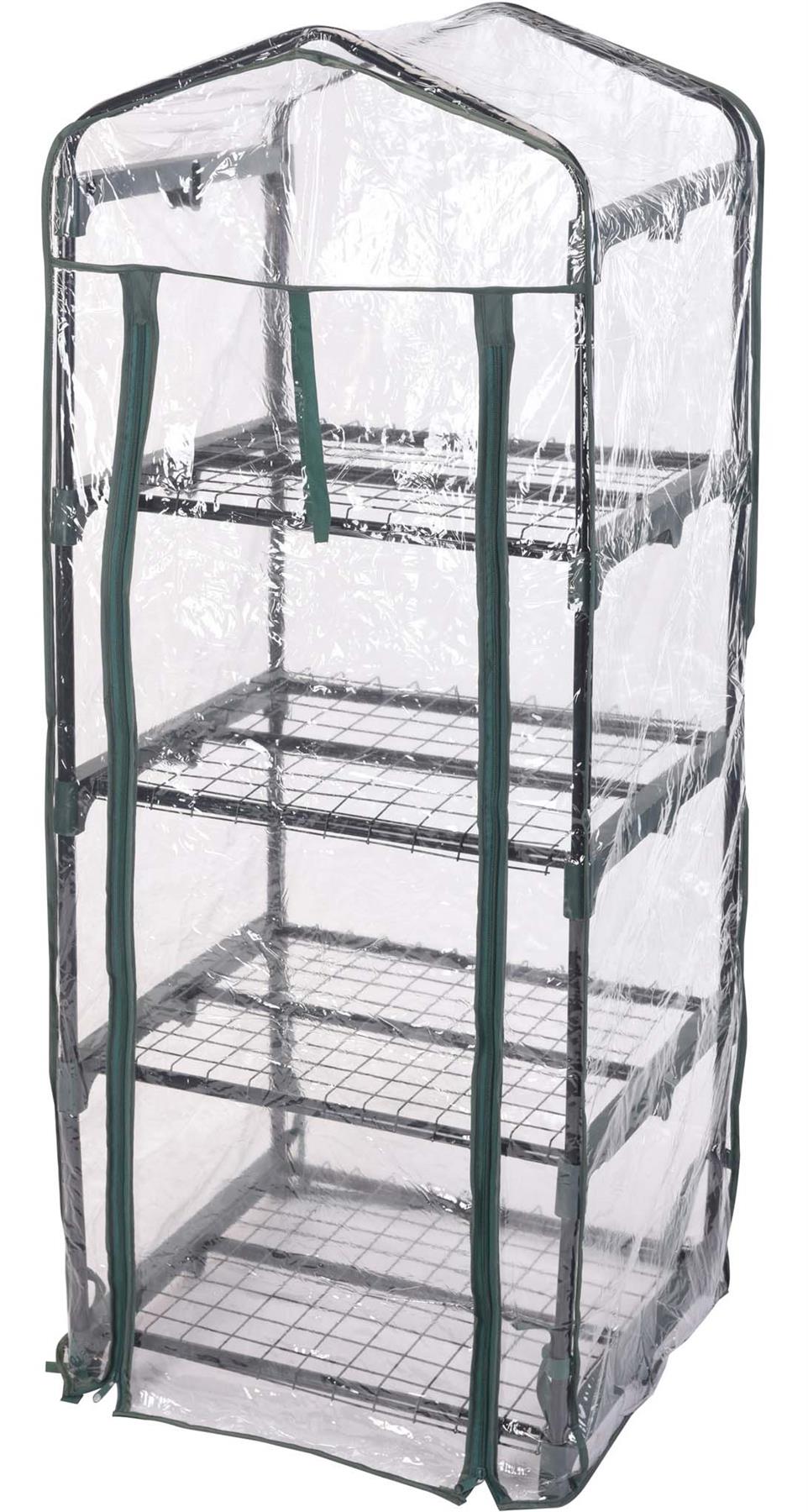 Portable Plastic Greenhouse 4 Tier PVC Cold Frame Garden