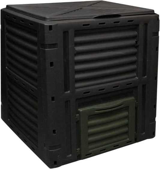 450L Outdoor Garden Compost Bin Food Waste Black