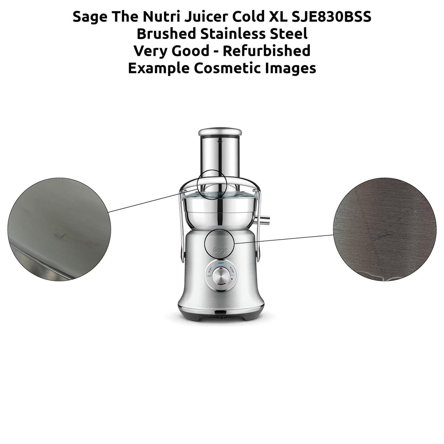 Sage The Nutri Juicer Cold XL SJE830 Fruit Juicer