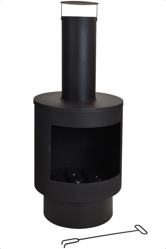 Outdoor Garden Chiminea Patio Heater Fire Pit Wood Burner